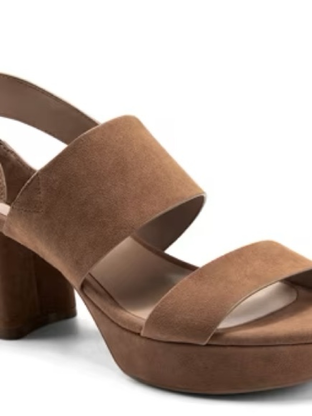 AEROSOLES Camera Java Suede Platform Wedge Sandal with Buckle - Picture 9 of 10